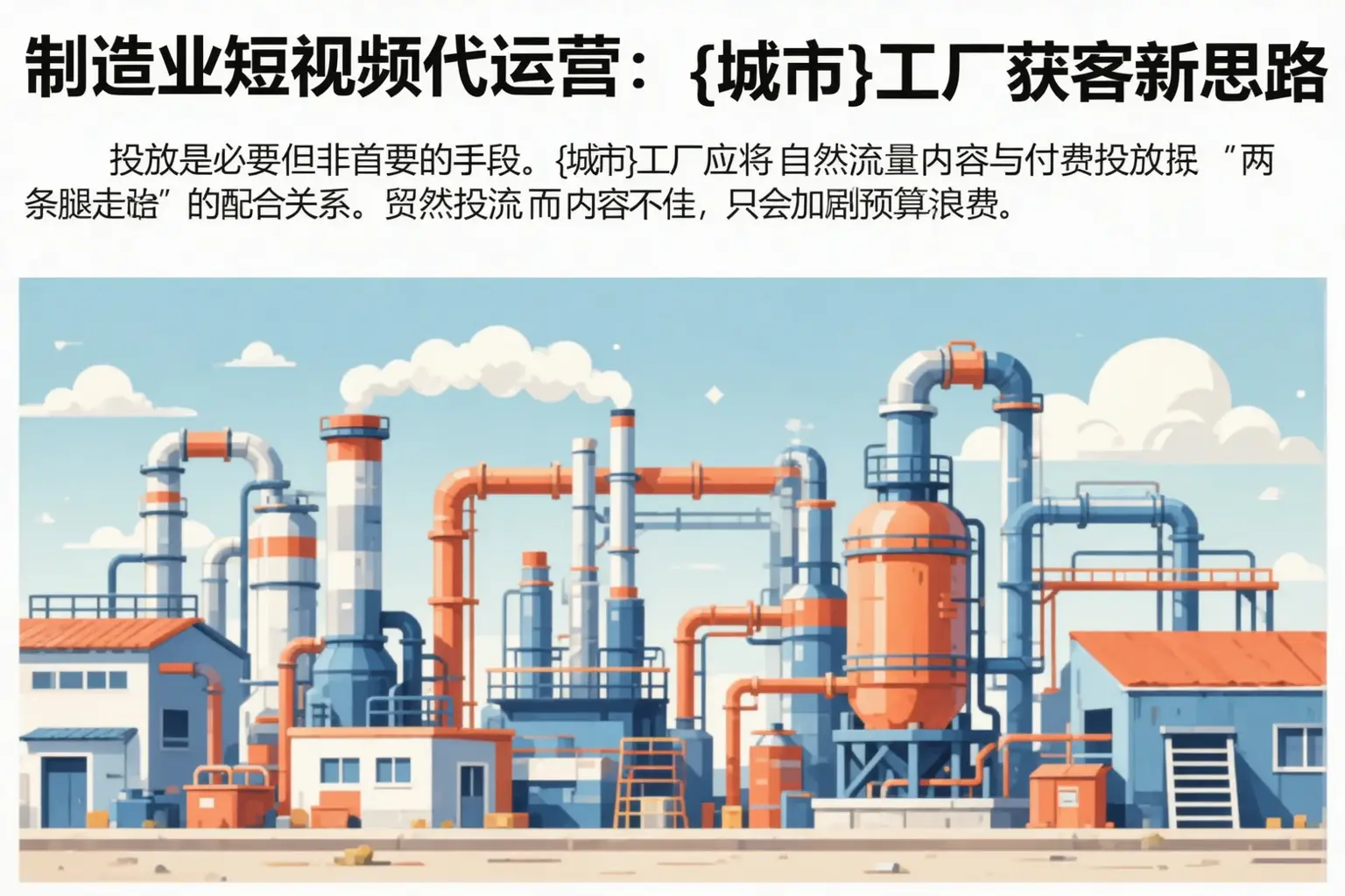 制造业短视频代运营：太原工厂获客新思路