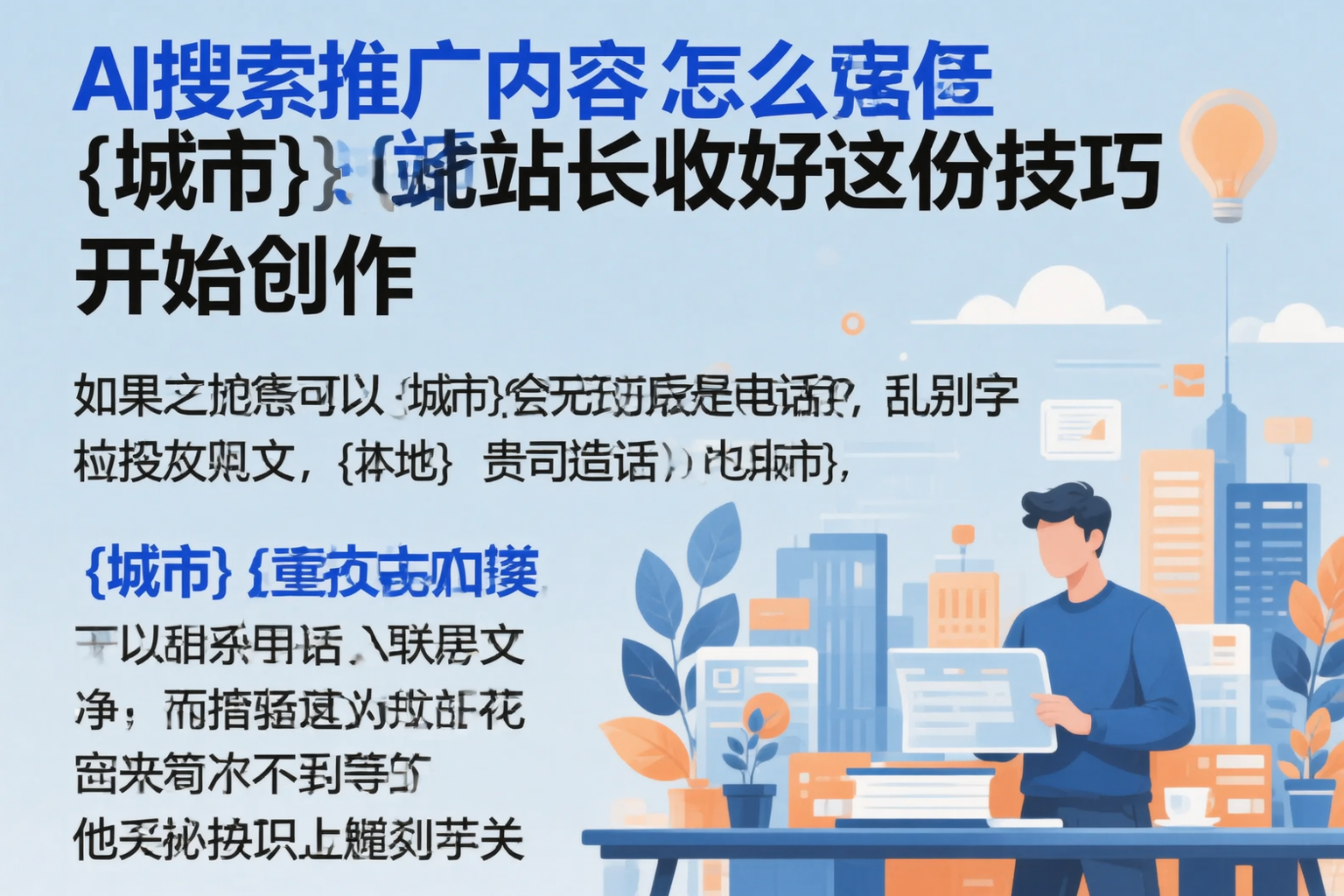 AI搜索推广内容怎么写？太原站长收好这份技巧