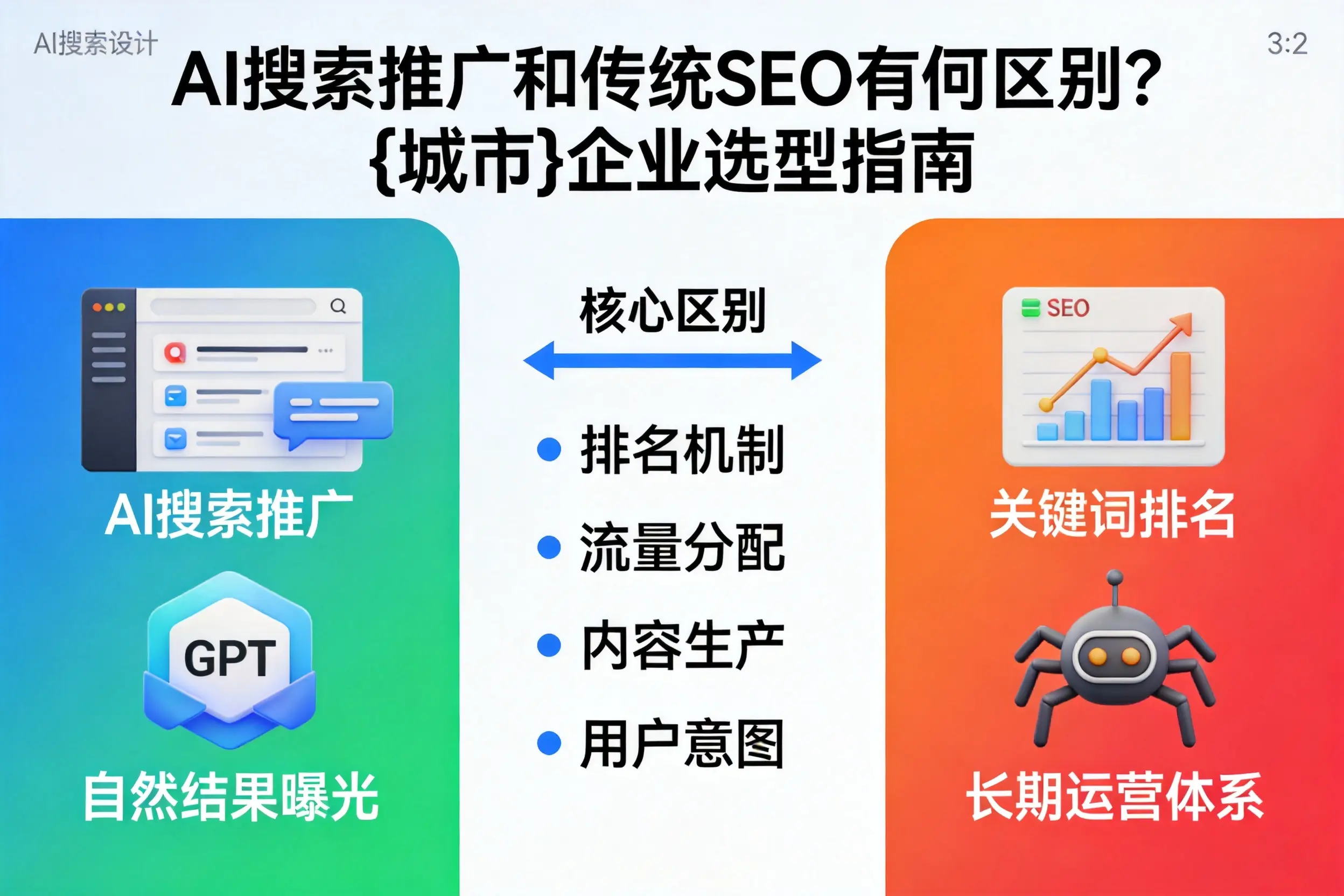 AI搜索推广和传统SEO有何区别？太原企业选型指南