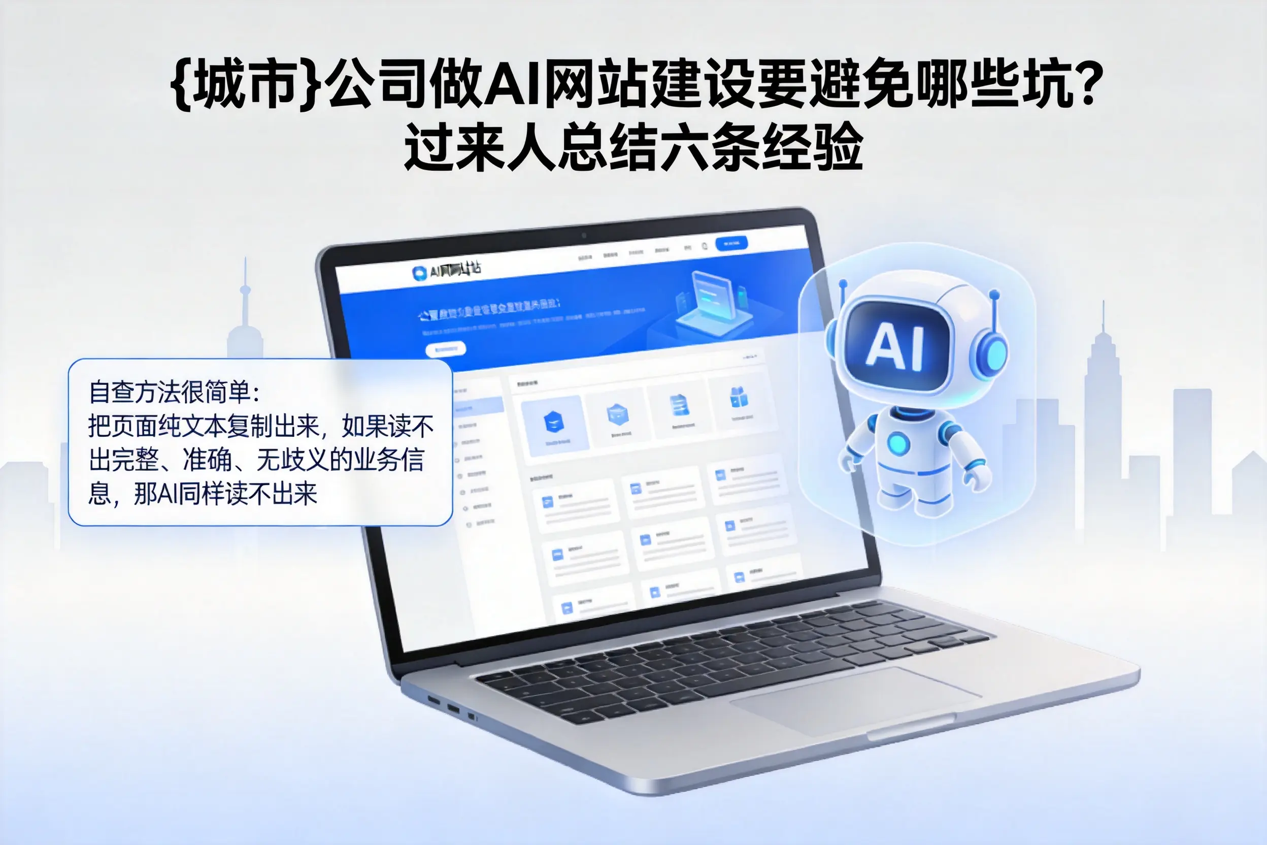 太原公司做AI网站建设要避免哪些坑？过来人总结六条经验