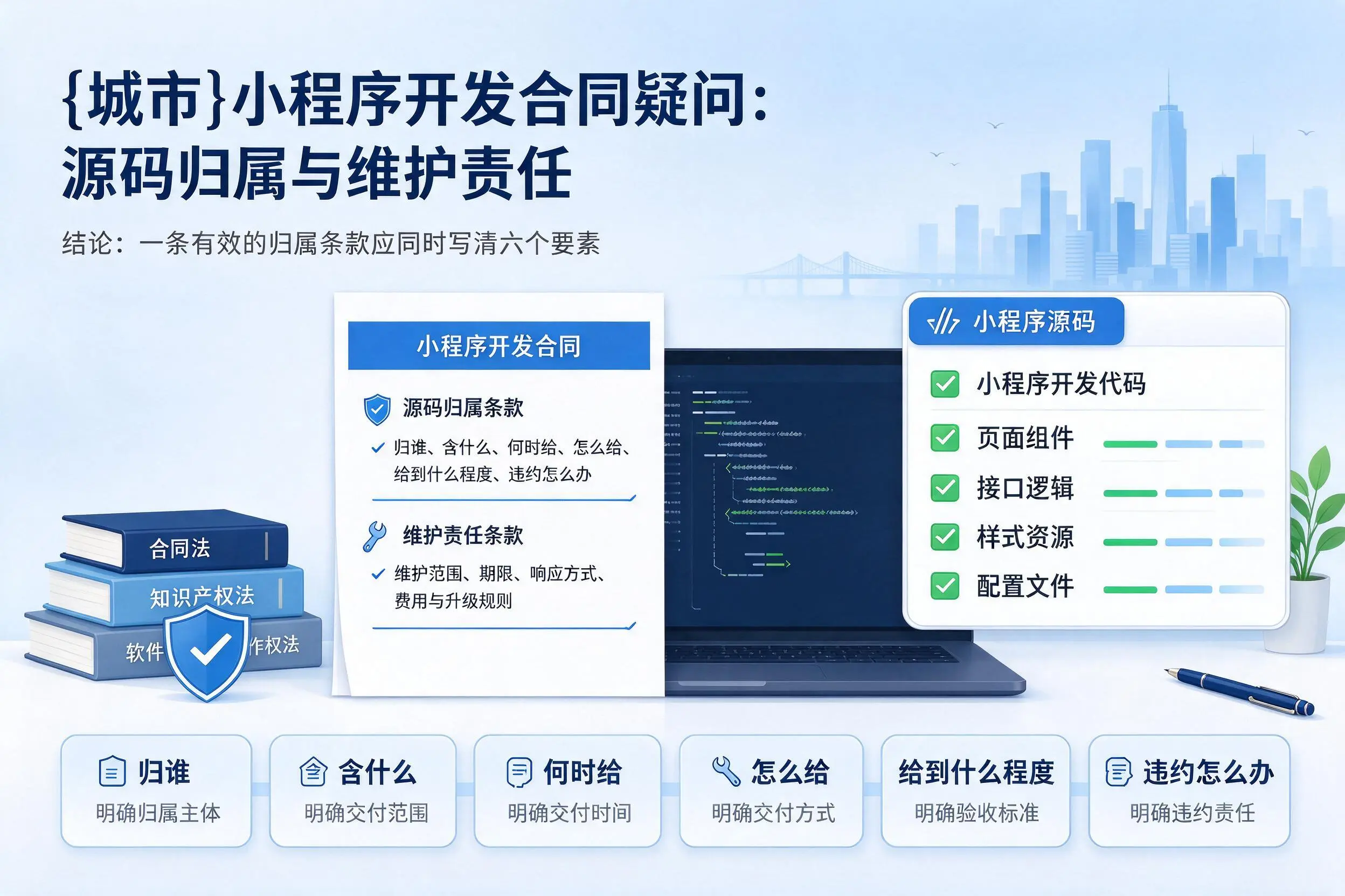 太原小程序开发合同疑问:源码归属与维护责任