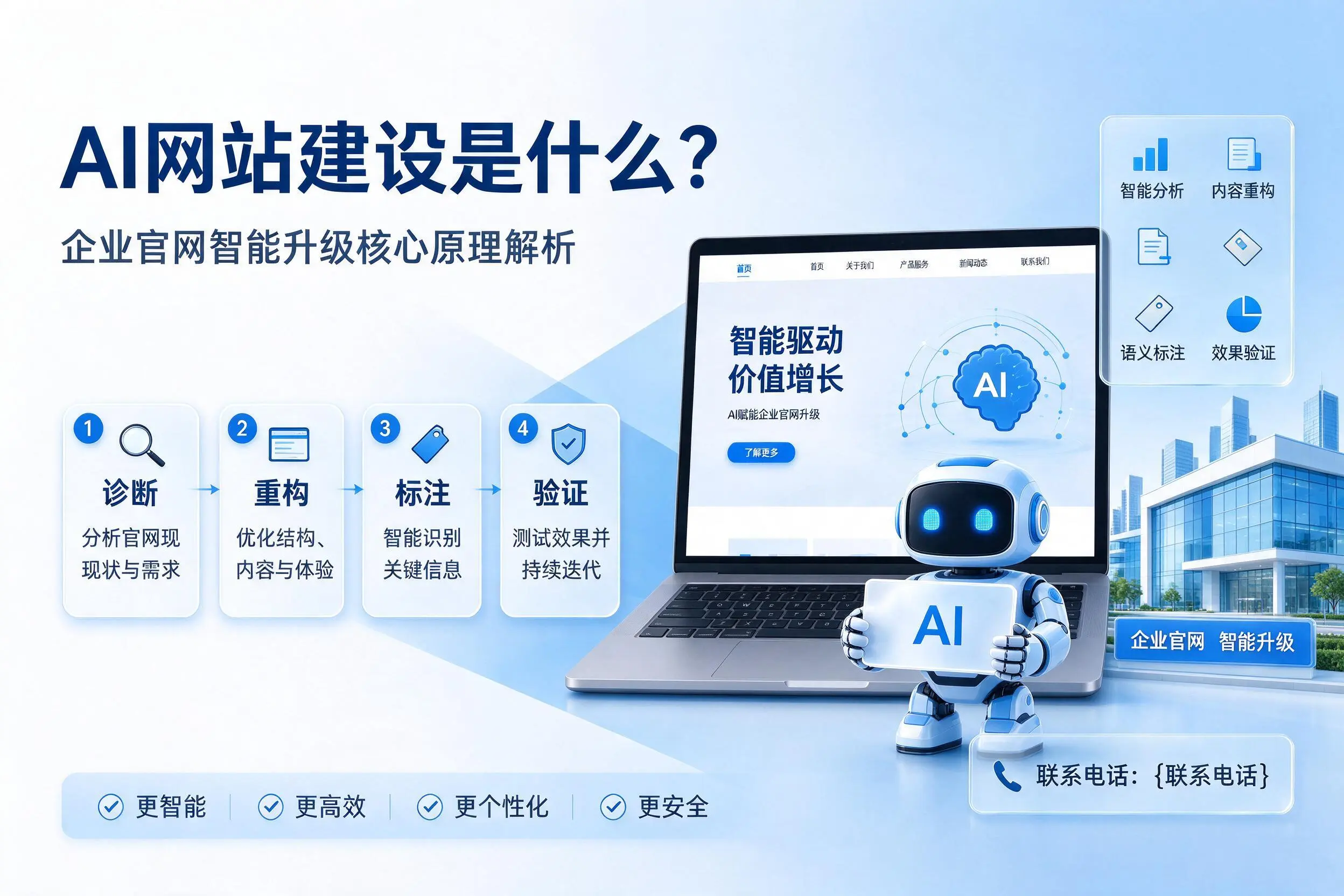 AI网站建设是什么?太原企业官网智能升级核心原理解析